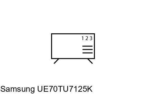 Organize channels in Samsung UE70TU7125K