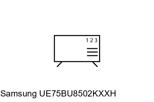 How to edit programmes on Samsung UE75BU8502KXXH