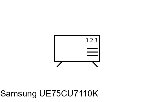 Organize channels in Samsung UE75CU7110K