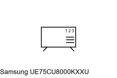 How to edit programmes on Samsung UE75CU8000KXXU