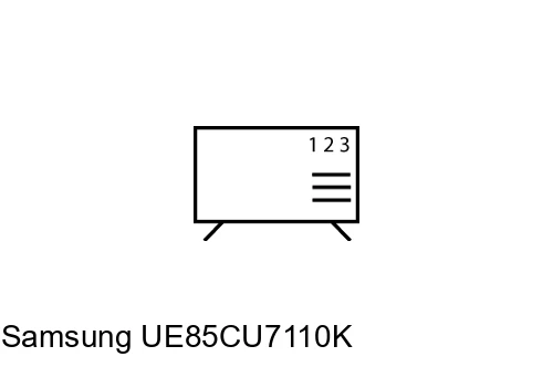 How to edit programmes on Samsung UE85CU7110K