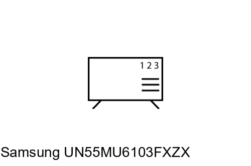 Organize channels in Samsung UN55MU6103FXZX
