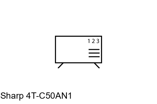 Organize channels in Sharp 4T-C50AN1