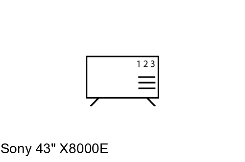 Ordenar canales en Sony 43" X8000E