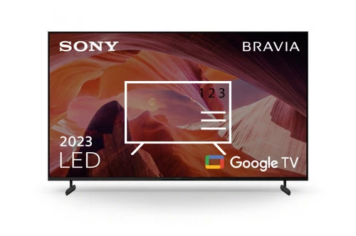 Organize channels in Sony FWD-75X80L