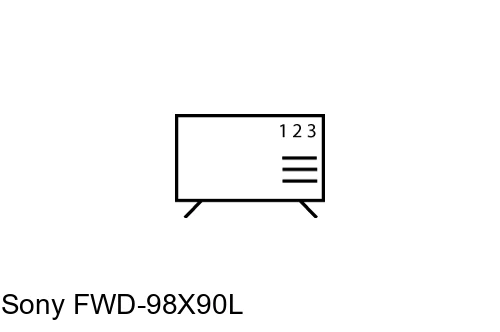 Cómo ordenar canales en Sony FWD-98X90L