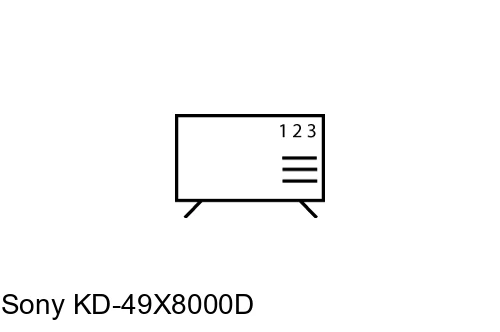 Ordenar canales en Sony KD-49X8000D