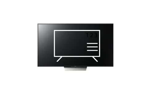 Organize channels in Sony KD-55X8500D