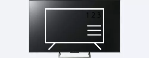 Organize channels in Sony KD-55XE8596