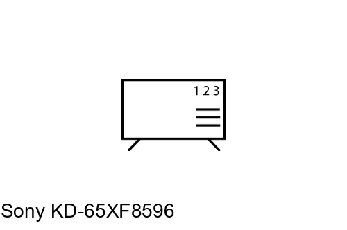 Organize channels in Sony KD-65XF8596