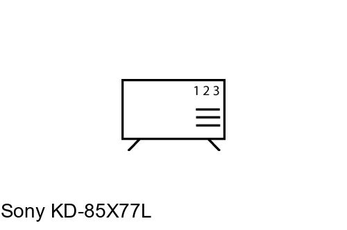 Organize channels in Sony KD-85X77L