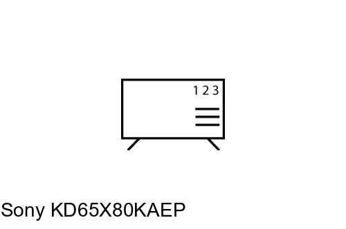 Cómo ordenar canales en Sony KD65X80KAEP