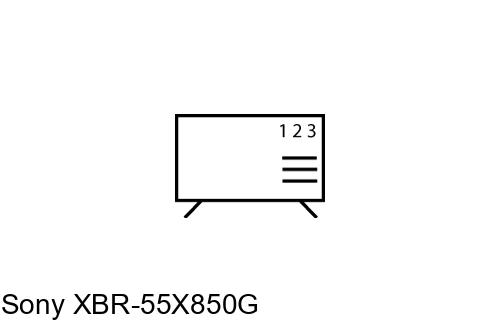 Cómo ordenar canales en Sony XBR-55X850G