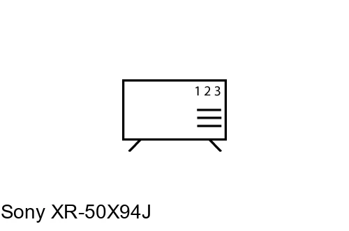 Organize channels in Sony XR-50X94J