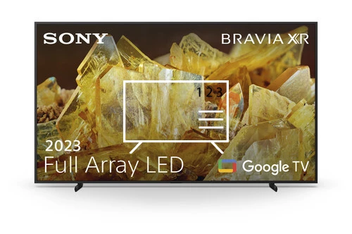 Organize channels in Sony XR-98X90L