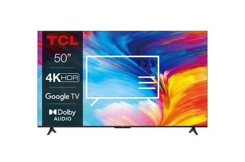 Organize channels in TCL 4K Ultra HD 50" 50P635 Dolby Audio Google TV 2022