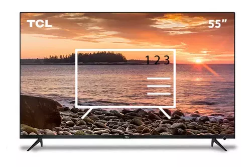 Organize channels in TCL 55A527