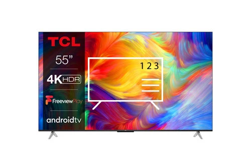 Organize channels in TCL 55P638K