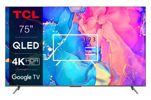 Organize channels in TCL 75C631