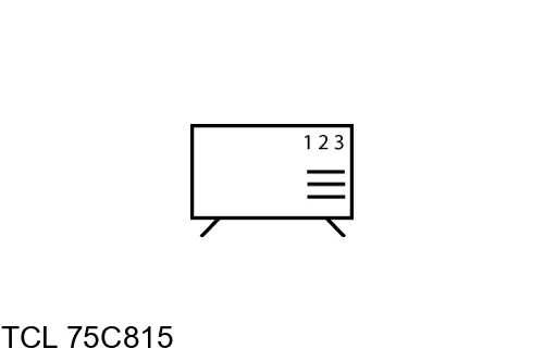 Organize channels in TCL 75C815