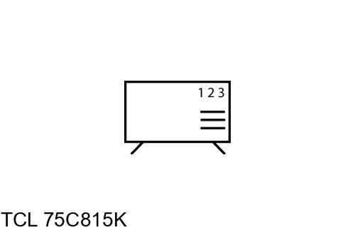 Organize channels in TCL 75C815K