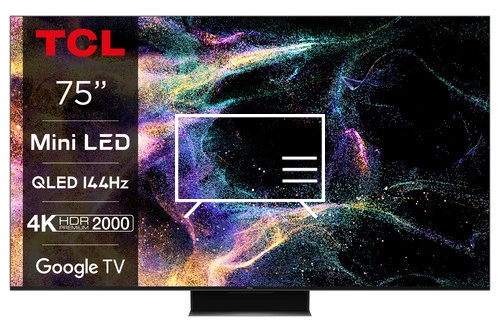 Organize channels in TCL 75C849