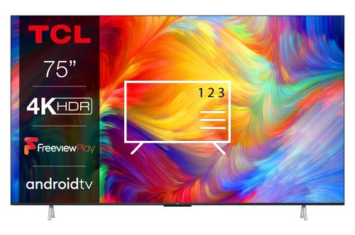 Organize channels in TCL 75P638K