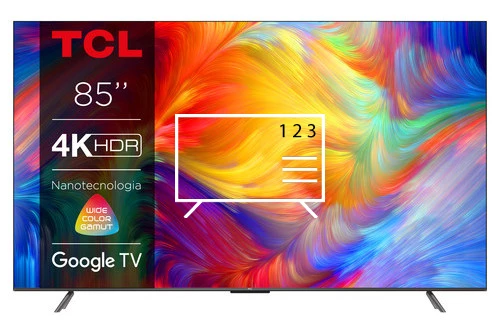 Organize channels in TCL 85P735 4K LED Google TV