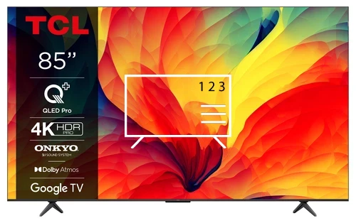 Comment trier les chaînes sur TCL 85QLED780 4K QLED Google TV