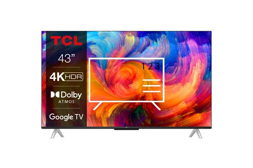 Organize channels in TCL LED TV 43P638