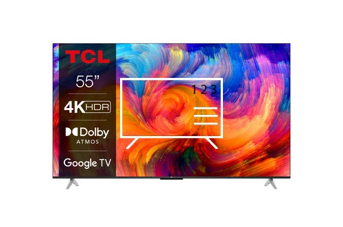 Organize channels in TCL LED TV 55P638