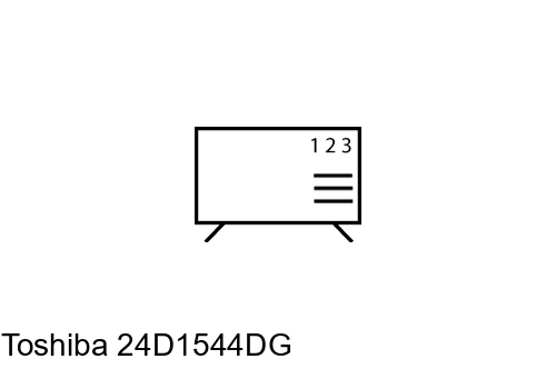 Cómo ordenar canales en Toshiba 24D1544DG