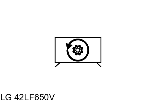 Factory reset LG 42LF650V