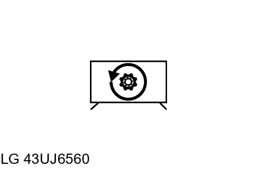Réinitialiser LG 43UJ6560