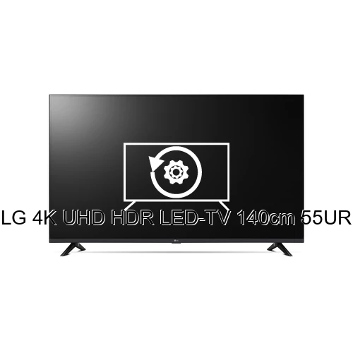 Factory reset LG 4K UHD HDR LED-TV 140cm 55UR74006LB.AEEQ
