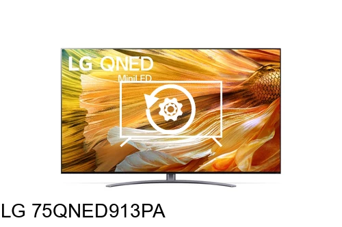 Factory reset LG 75QNED913PA