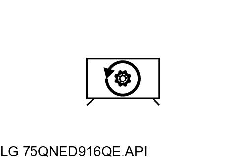 Resetear LG 75QNED916QE.API