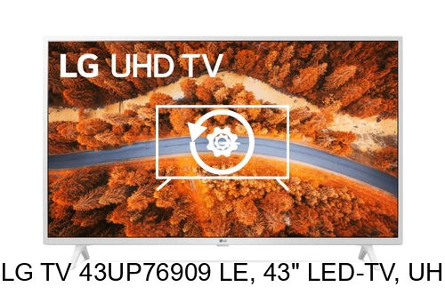 Factory reset LG TV 43UP76909 LE, 43" LED-TV, UHD