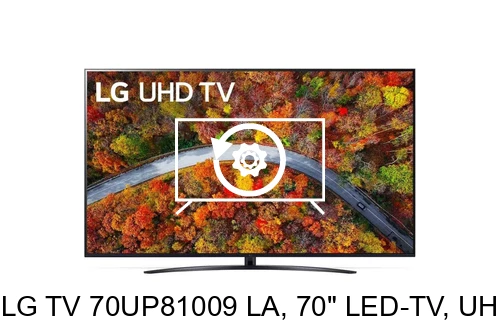 Factory reset LG TV 70UP81009 LA, 70" LED-TV, UHD