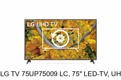 Restauration d'usine LG TV 75UP75009 LC, 75" LED-TV, UHD