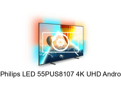Restaurar de fábrica Philips LED 55PUS8107 4K UHD Android TV