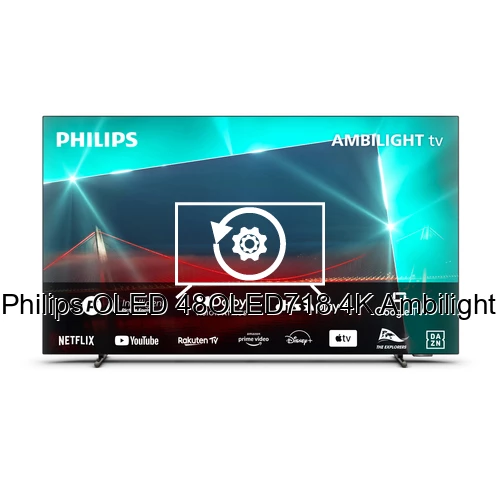 Restauration d'usine Philips OLED 48OLED718 4K Ambilight TV