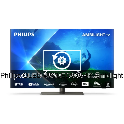 Restaurar de fábrica Philips OLED 48OLED808 4K Ambilight TV