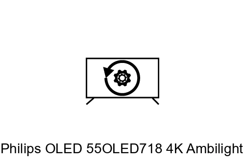 Factory reset Philips OLED 55OLED718 4K Ambilight TV