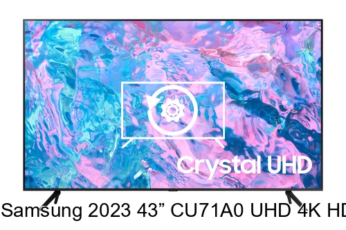 Factory reset Samsung 2023 43” CU71A0 UHD 4K HDR Smart TV