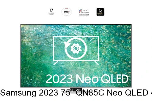 Factory reset Samsung 2023 75” QN85C Neo QLED 4K HDR Smart TV