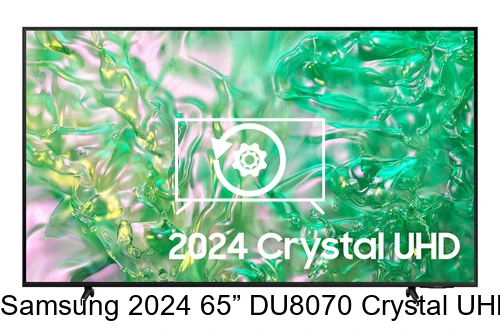 Restauration d'usine Samsung 2024 65” DU8070 Crystal UHD 4K HDR Smart TV