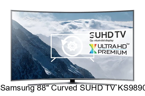 Factory reset Samsung 88" Curved SUHD TV KS9890