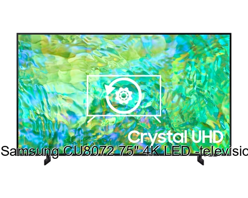Resetear Samsung CU8072 75" 4K LED -televisio