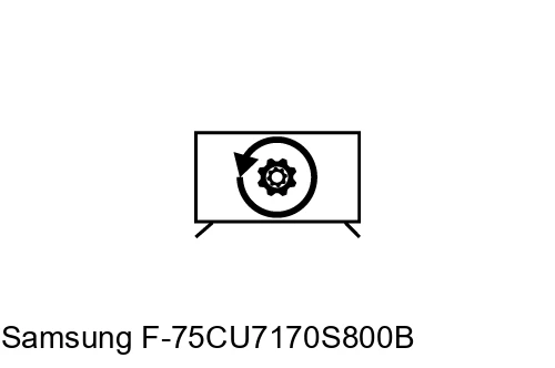 Factory reset Samsung F-75CU7170S800B